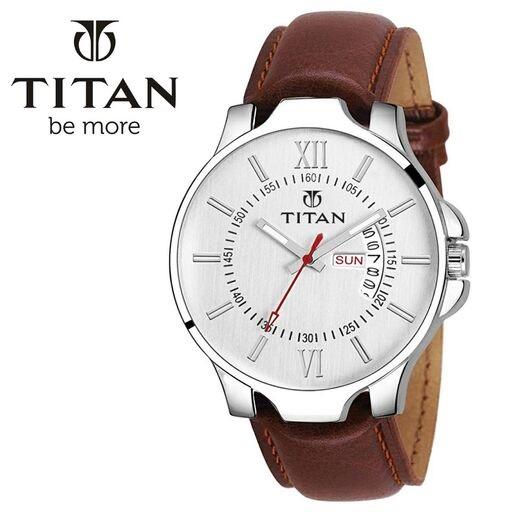 TITAN Leather Analog Watch